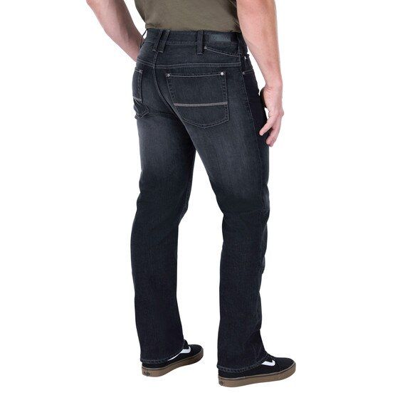 Vertx defiance Jean in dark stone wash features many pockets